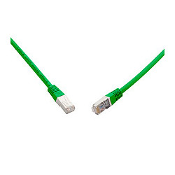 SOLARIX 10G patchkábel CAT6A SFTP LSOH 0,5 m, zelený