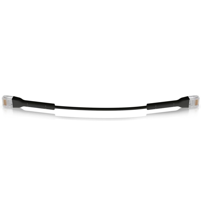 Ubiquiti U-Cable-Patch-RJ45-BK-50, Ethernet Patch Kábel, 0,1m (0,22m s konektormi), Cat6, čierny (50ks)