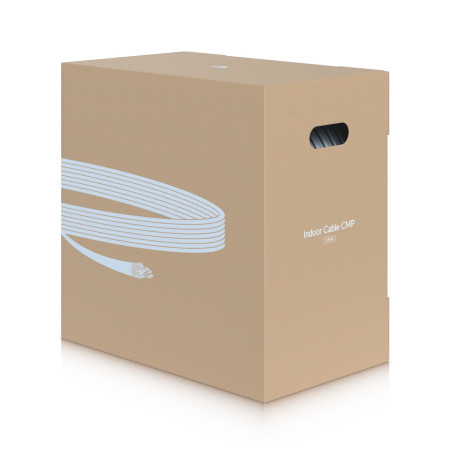 Ubiquiti UACC-Cable-C6A-CMP, UniFi vnútorný kábel Cat6A CMR, 305m