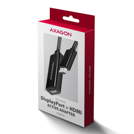 AXAGON RVD-HI20N, DisplayPort → HDMI 2.0b redukcia / adaptér, 4K/60Hz