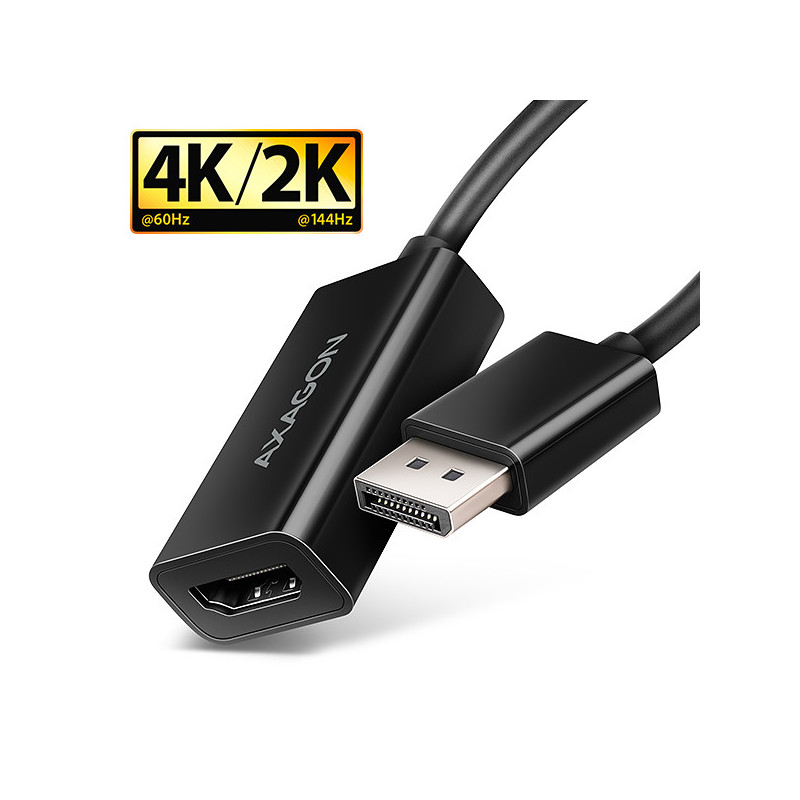 AXAGON RVD-HI20N, DisplayPort → HDMI 2.0b redukcia / adaptér, 4K/60Hz