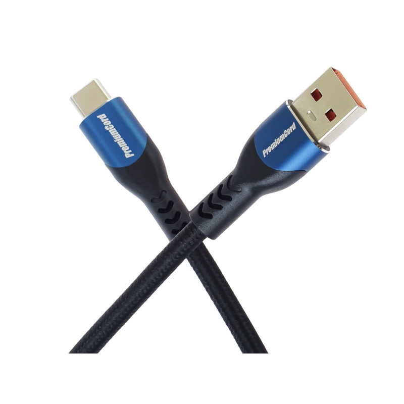 PremiumCord SuperFast 5A USB-C - USB-A 2.0, 2m