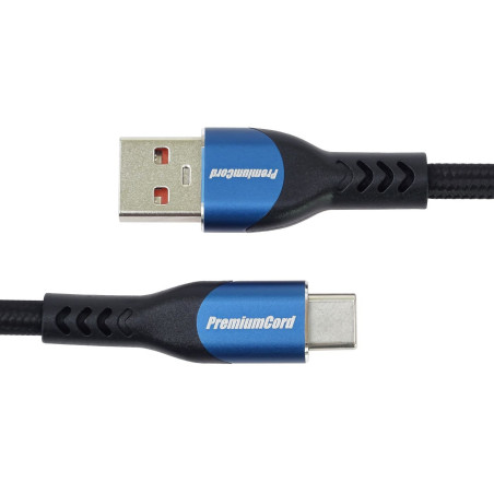 PremiumCord SuperFast 5A USB-C - USB-A 2.0, 1,5m