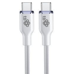 TB USB C - USB C 60W Glamour kábel 1,5m biely