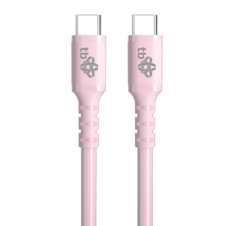 TB USB C - USB C 60W Jelly kábel 1m ružový
