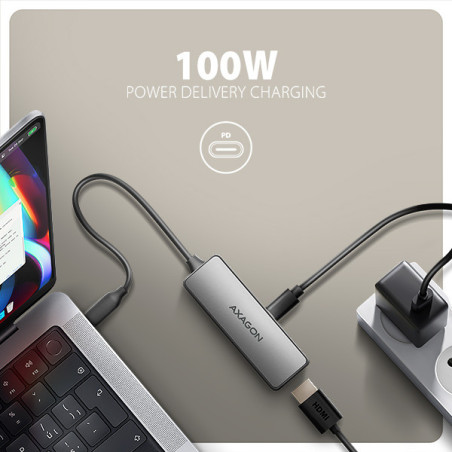 AXAGON RVC-HI8KPD, USB-C → HDMI 2.1 redukcia/adapter, 8K/60Hz, 4K/144Hz, HDR10+, PD100W