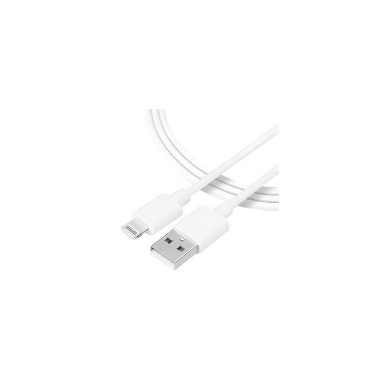 Tactical Smooth Thread Cable USB-A/Lightning 0.3m White