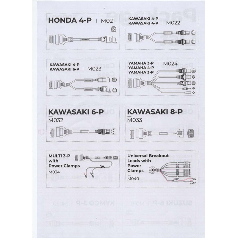 Topscan Moto Master Káblová Sada