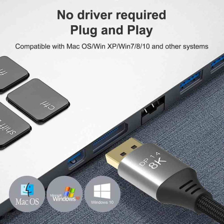 PremiumCord 8K DP1.4 5m