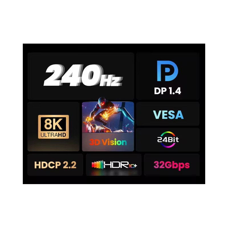 PremiumCord 8K DP 1.4 optický 20m