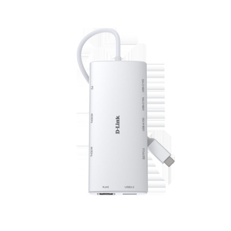 D-Link 10-in-1 USB-C Hub with HDMI x2 / USB-C x2, USB A x2 / Ethernet/Card Reader/Power Delivery