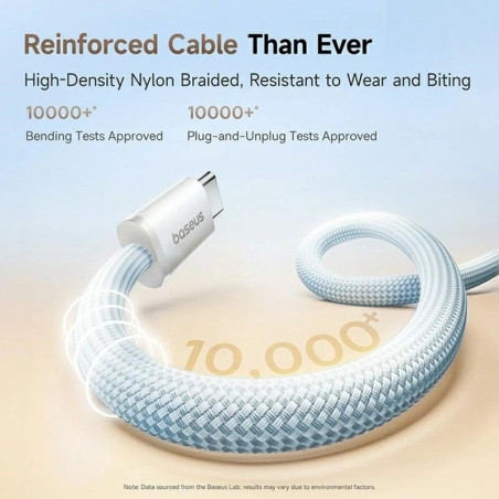 Baseus Dynamic 4 Pro Series Dátový Kábel USB-C - USB-C 100W 1m Galaxy Blue