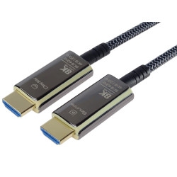 PremiumCord Ultra High Speed ??HDMI 2.1 optický fiber kábel 8K @ 60Hz, pozlátené 50m