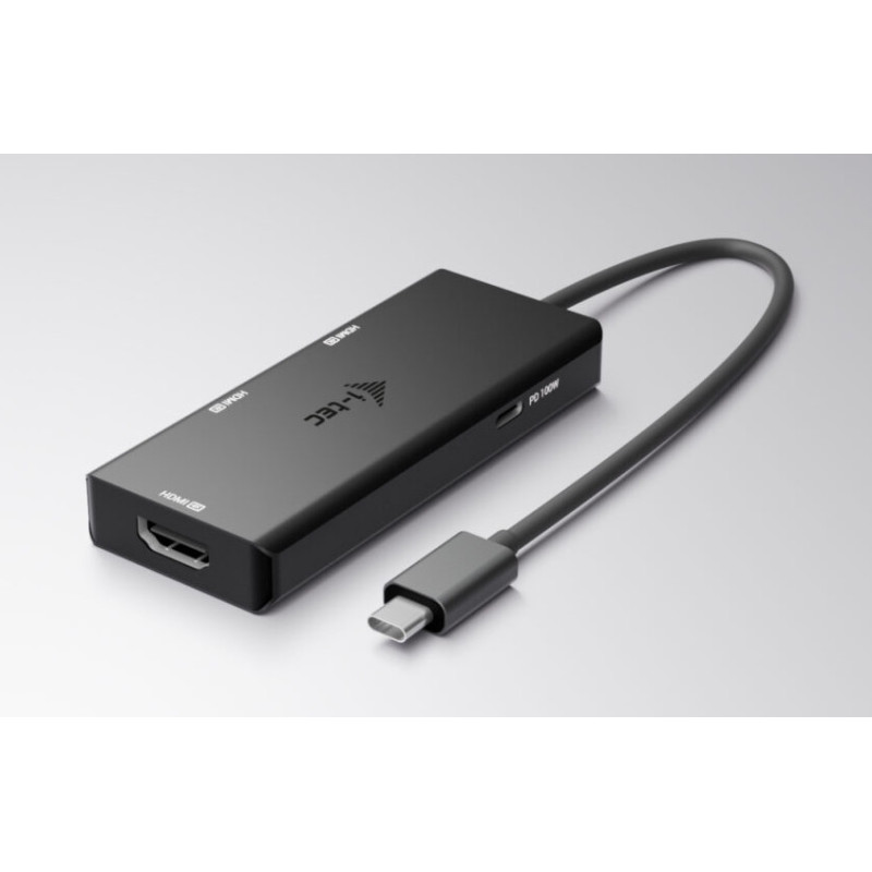 i-tec USB-C Triple 4K HDMI Video adaptér, Power Delivery 100W