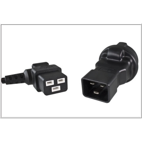 PremiumCord Adaptér IEC C20 M - SCHUKO CEE 7/3 F