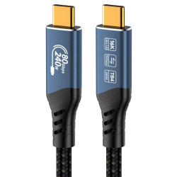USB4™ Ver2.0 80Gbps 16K @ 60Hz 240W Thunderbolt, 1.2m