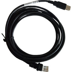 USB kábel pre MK3780,71xx: USB, čierna, Type A, 2.9m (9.5|), straight, hosť power