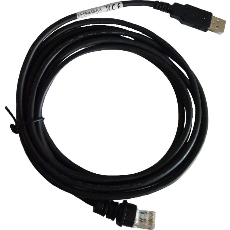 USB kábel pre MK3780,71xx: USB, čierna, Type A, 2.9m (9.5|), straight, hosť power