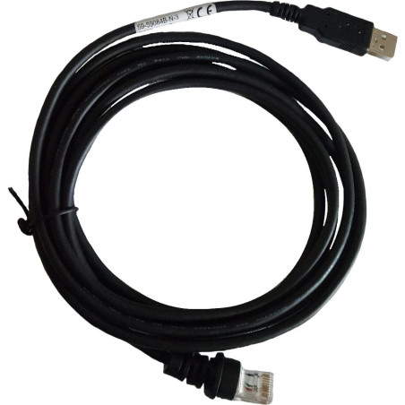 USB kábel pre MK3780,71xx: USB, čierna, Type A, 2.9m (9.5|), straight, hosť power