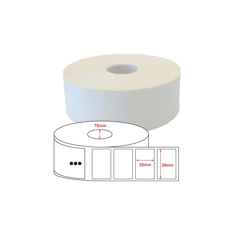 Z-Select 2000D, Midrange, 38x25mm; 5,180 labels, 10 rolls in box