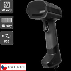 Virtuos HT-857 - CCD 2D priemyselná čítačka, USB, tmavo šedá