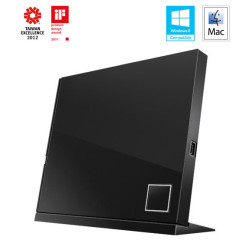 ASUS SBW-06D2X-U čierna slim BDXL Bluray USB-A