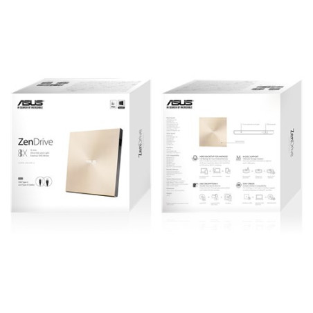ASUS SDRW-08U9M-U zlatá ultraslim DRW USB-C/A