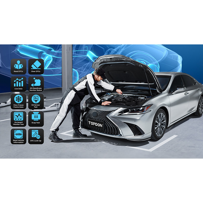 TOPDON diagnostické zariadenie TopScan Pro/OBD 2 funkcie/13 špeciálnych funkcií/Android/iOS/aplikácie