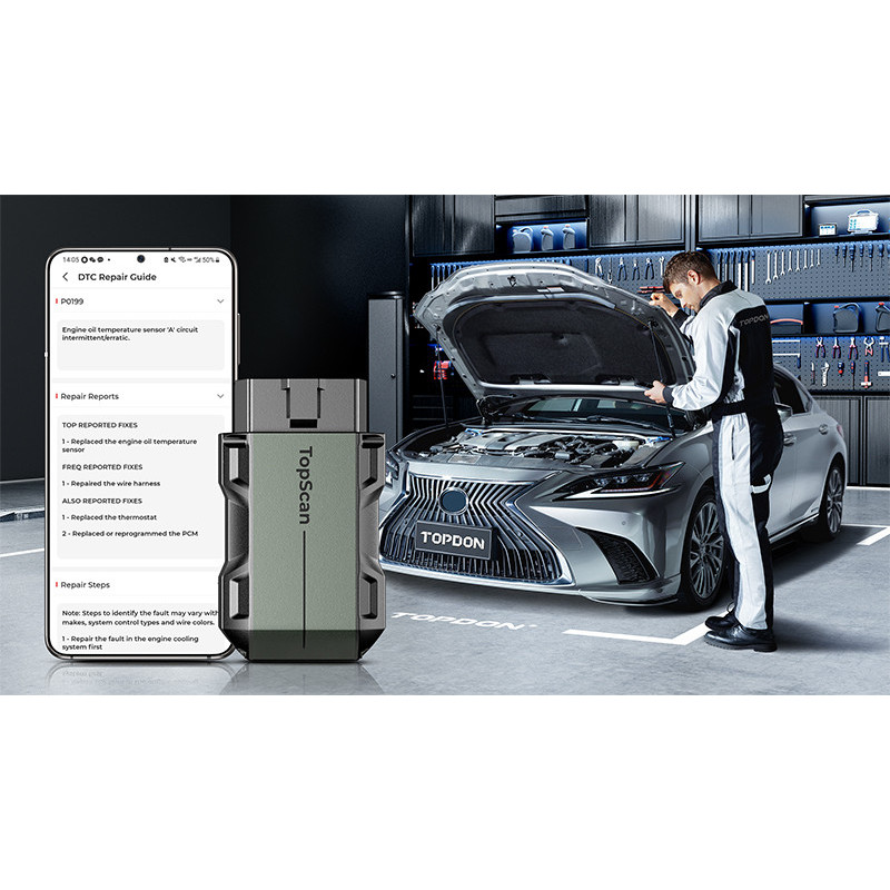 TOPDON diagnostické zariadenie TopScan Pro/OBD 2 funkcie/13 špeciálnych funkcií/Android/iOS/aplikácie