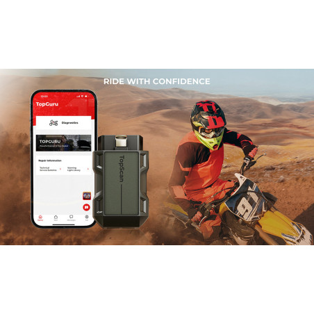 TOPDON diagnostické zariadenie TopScan Moto/ Bluetooth/ iOS/ Android/ Detekcia softvéru a hardvéru chýb