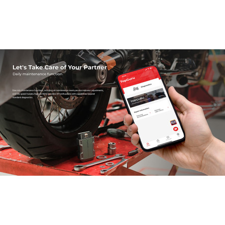 TOPDON diagnostické zariadenie TopScan Moto/ Bluetooth/ iOS/ Android/ Detekcia softvéru a hardvéru chýb