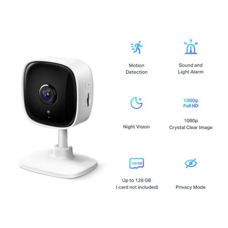 Tapo C100 FullHD 1080p Home Security Wi-Fi Camera, micro SD, dvojcestné audio, detekcia pohybu
