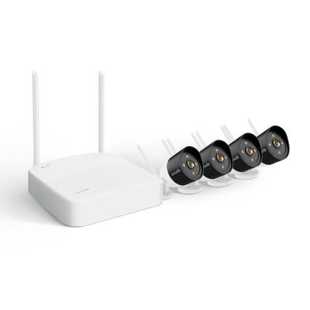 Tenda K4W-3TC - bezdrôtový Wi-Fi kamerový set 2K (3MP), NVR + 4x IP kamera s LED, CZ aplikácia