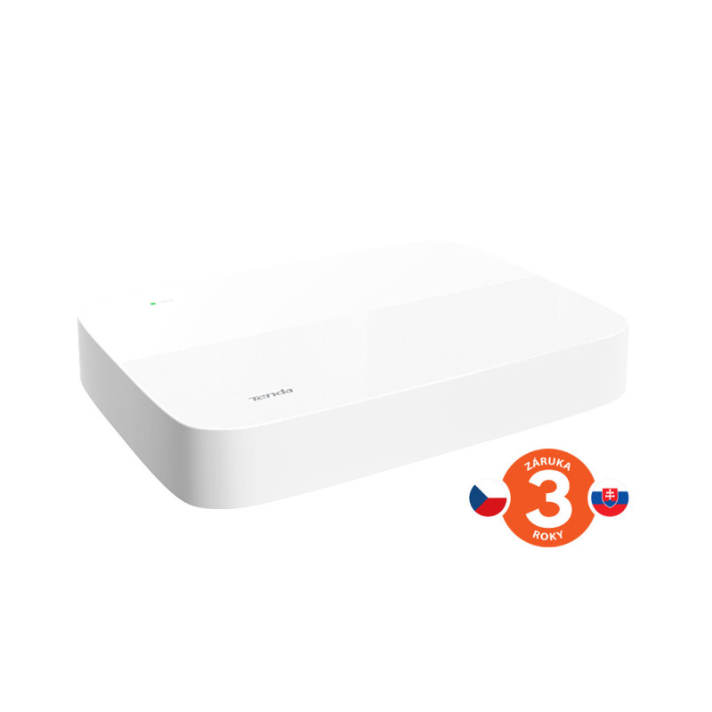Tenda N6P-8H - PoE kamerový 4K NVR rekordér, 8 kanálov, H.265+, OnViF, zvuk, web. rozhranie, CZ app