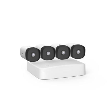 Tenda K4P-4TR - PoE kamerový set 4Mpx, 4CH NVR + 4x IP kamera 4Mpx, IP67, zvuk, web. rozhranie, CZ app