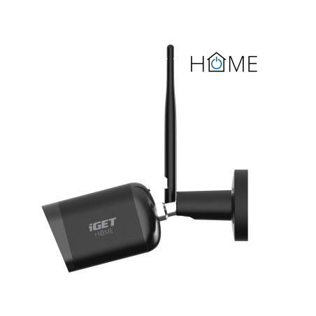iGET HOME Camera CS6 Black - WiFi IP FullHD 1080p kamera, nočné videnie, dvojcestné audio, IP65