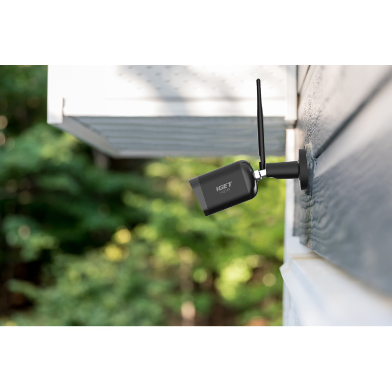 iGET HOME Camera CS6 Black - WiFi IP FullHD 1080p kamera, nočné videnie, dvojcestné audio, IP65