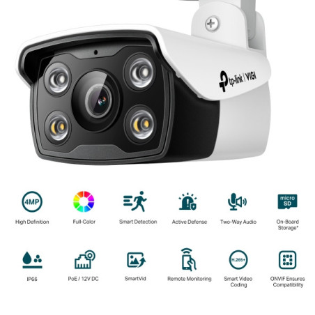 VIGI C340(6mm) 4MP Outdoor farebná Bullet Net Cam