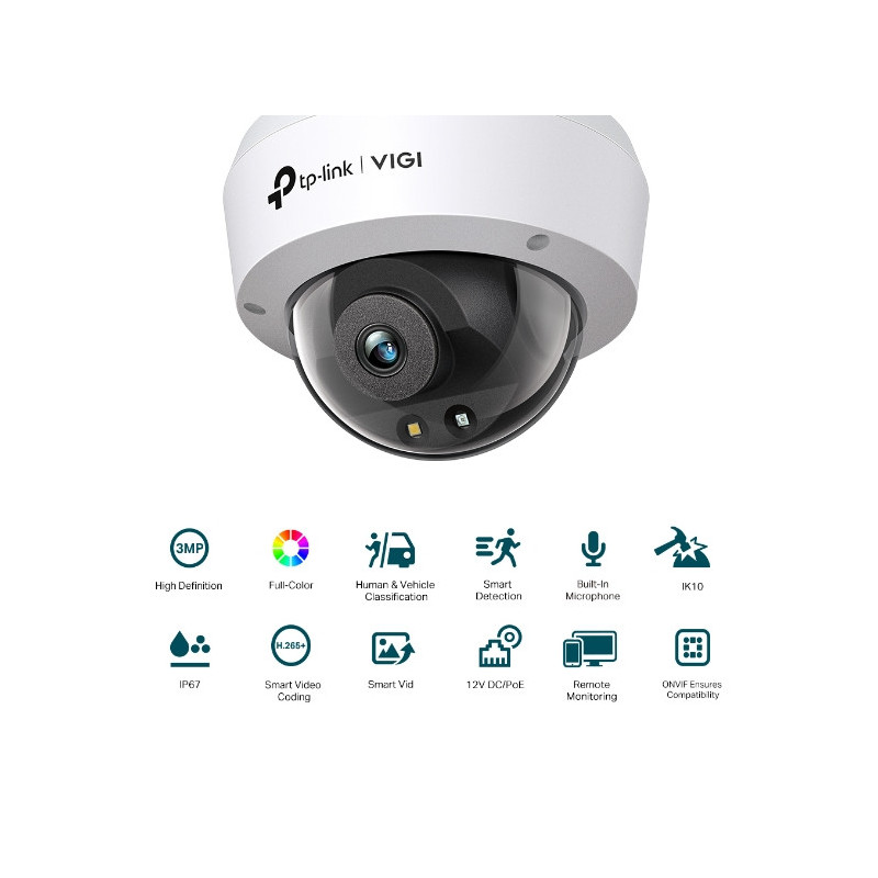 VIGI C230 (4mm) 3MP Full-Color Dome Network Cam