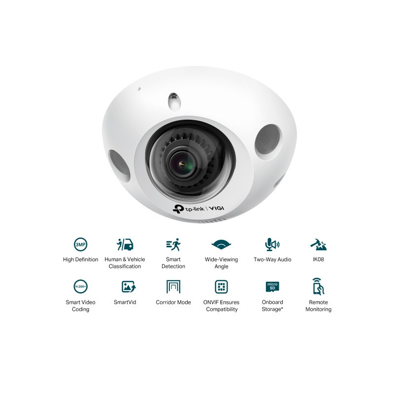 VIGI C230 Mini (2.8mm) 2MP Dome Network Cam
