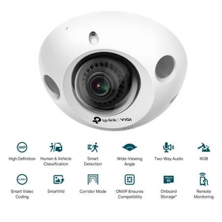 VIGI C230 Mini (2.8mm) 2MP Dome Network Cam