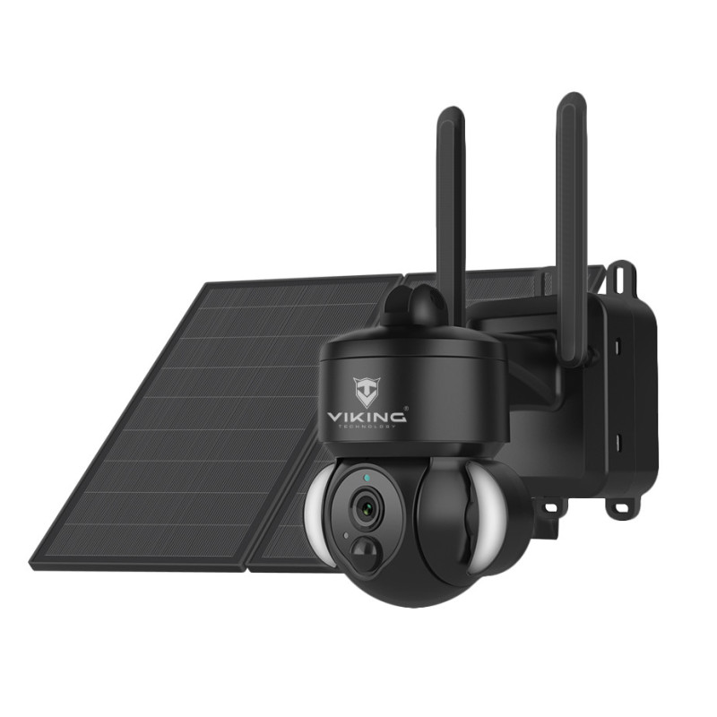 Solárna HD kamera Viking HDs03 4G/20000mAh/farebné nočné videnie/IP66/aplikácia/notifikácia/čierna