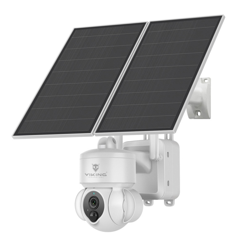 Solárna HD kamera Viking HDs03 4G/20000mAh/farebné nočné videnie/IP66/aplikácia/notifikácia/biela