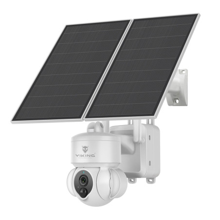 Solárna HD kamera Viking HDs03 4G/20000mAh/farebné nočné videnie/IP66/aplikácia/notifikácia/biela