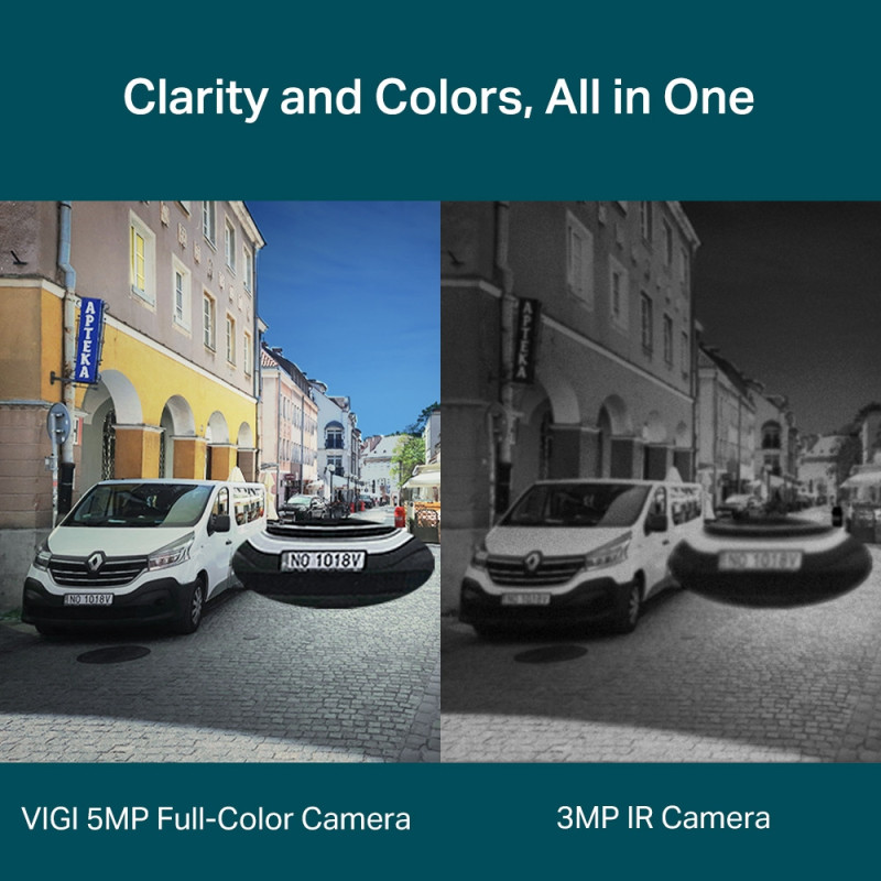 VIGI C350 (4mm) 5MP Full-Color Bullet Network cam.