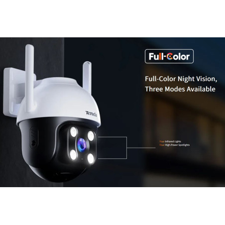 Tenda RH7-WCA - Vonkajšia otočná IP65 Wi-Fi 4MPx kamera, nočná LED, audio, detekcia pohybu, CZ app