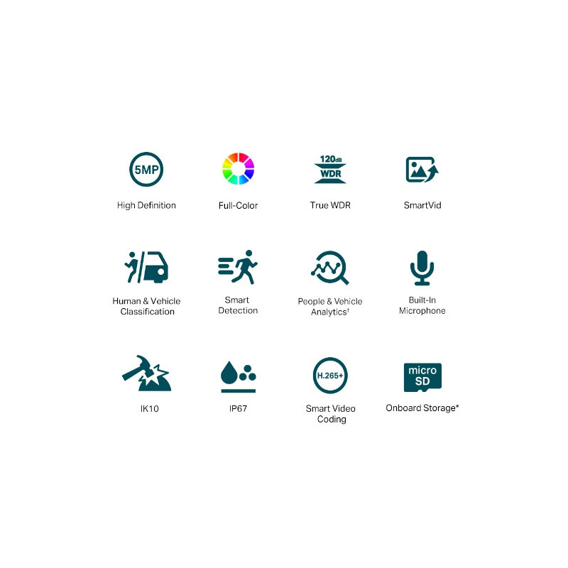 VIGI C250 (2.8mm) 5MP Full-Color Dome Nework Camera