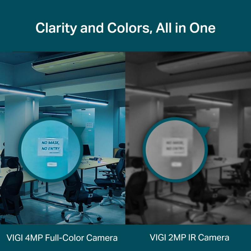 VIGI C440(4mm)ver.2 4MP farebná Turret net.cam