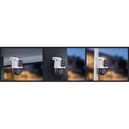 Tenda RH9-WCA - Vonkajšia otočná Dual Lens IP65 Wi-Fi 6 MPx kamera, nočná LED, audio, detekcia, CZ app