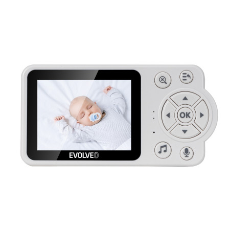 EVOLVEO Baby Monitor N3, detská videoopatrovateľka, ružová
